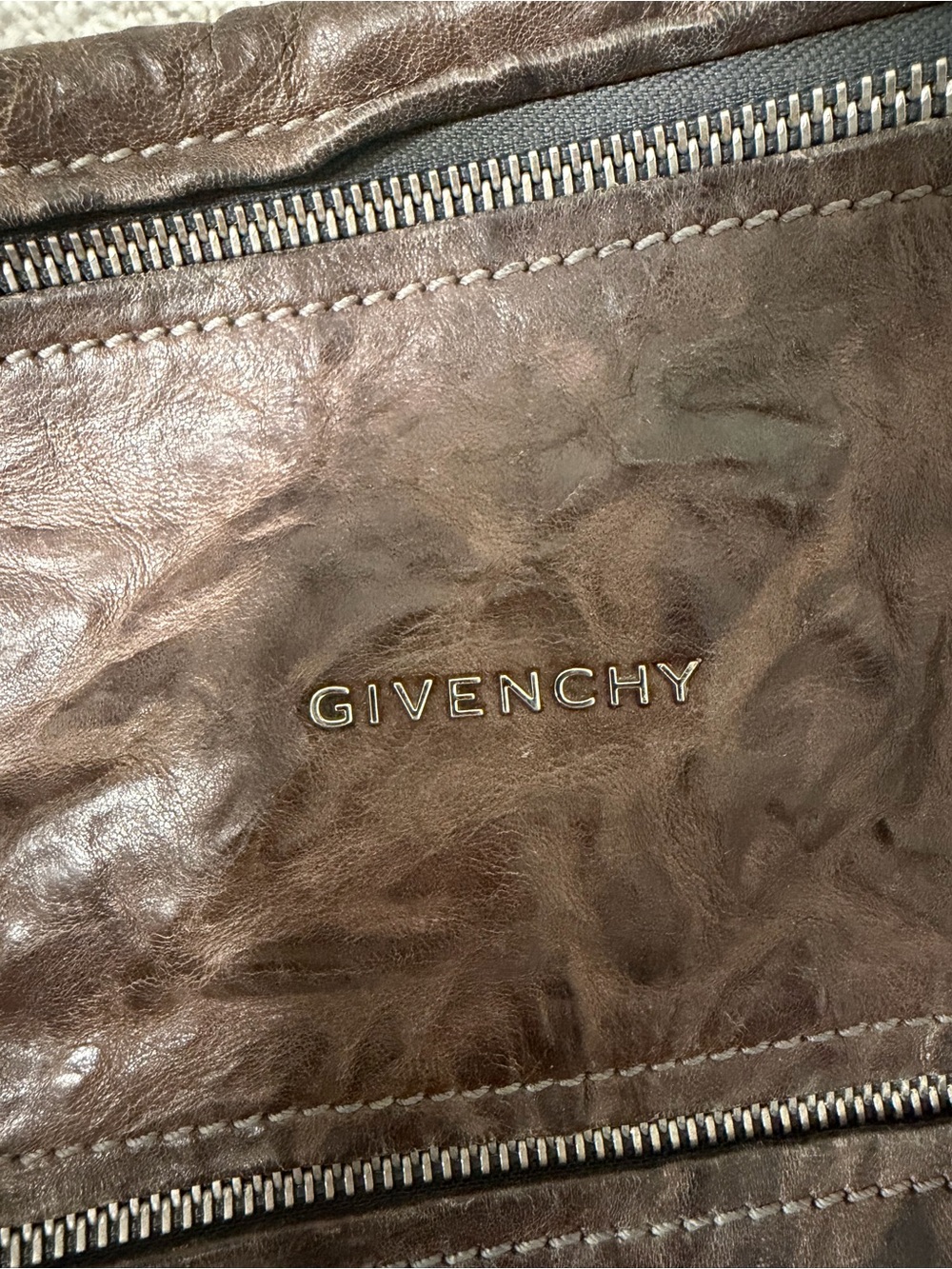 Authentic Givenchy Crinkled Leather Mini Pandora Bag - Picture 3 of 7